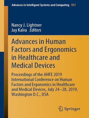 cover image of Advances in Human Factors and Ergonomics in Healthcare and Medical Devices